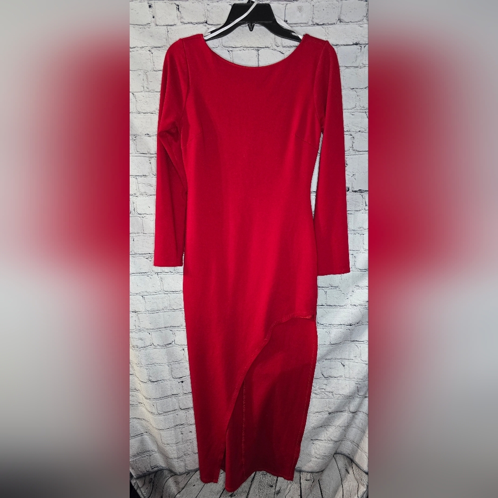Lulus Long Sleeve Maxi Slit‎ Dress Size Medium